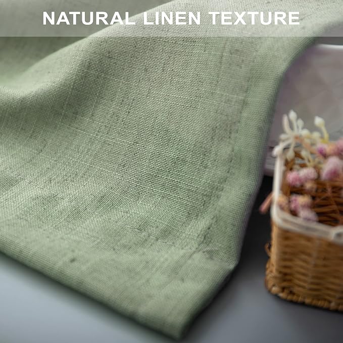 Pitalk Light Sage Curtains 38 Inch Wide - Image 9