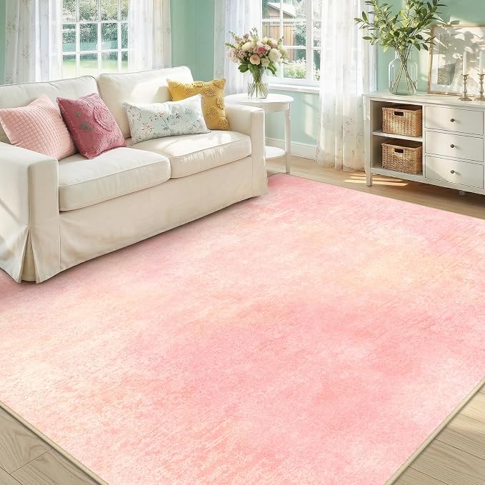 RELEANY Washable 5'x7' Abstract Area Rug by RELEANY