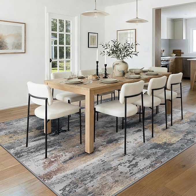 RELEANY Washable 5'x7' Abstract Area Rug - Image 2