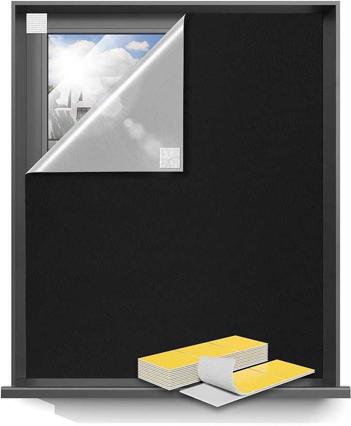 114"x60" Portable Blackout Curtains Blackout Blinds - Image 8