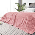 BEDELITE 3D Ribbed Jacquard Pink Full Size Blankes by BEDELITE