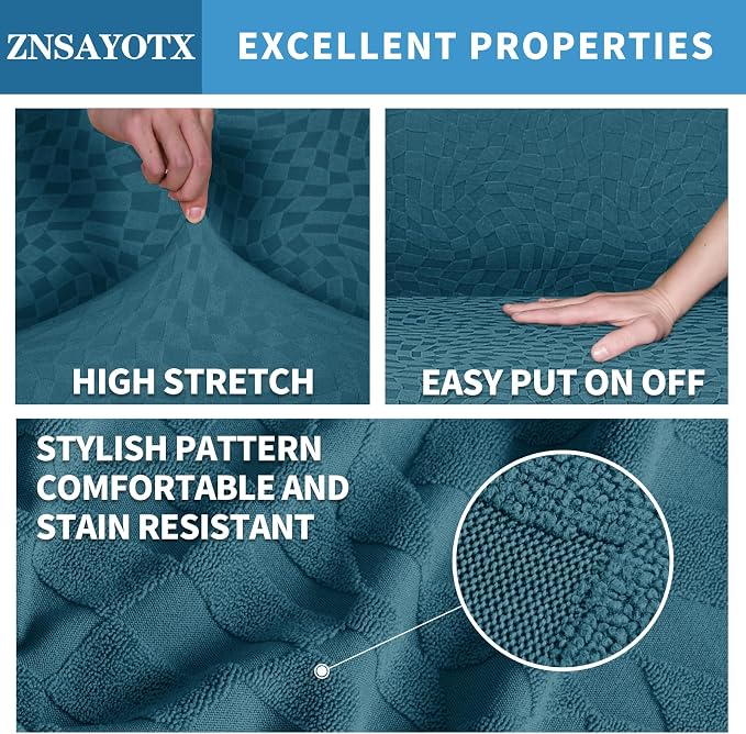 ZNSAYOTX 1 Piece Stretch Sofa Covers - Image 3