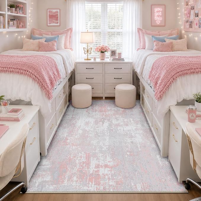 RELEANY Washable 4'x6' Abstract Area Rug by RELEANY