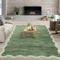 GarveeHome Scalloped Washable 5x7 Area Rugs by GarveeHome