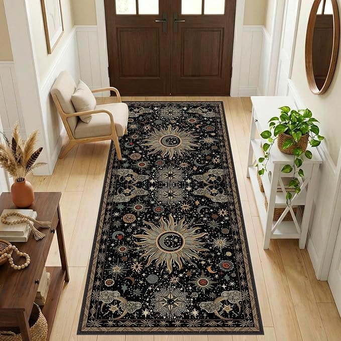 Vacuum-Friendly, 2x6 Washable Area Rug by meejou
