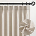 Pinch Pleated 92 Inch Curtains by Topfinel