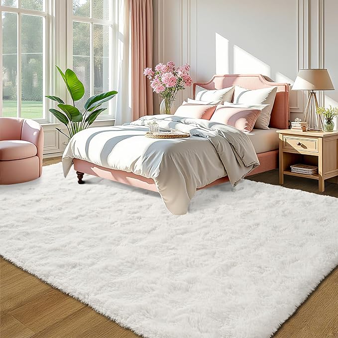 LOCHAS 5x8 Area Rugs Fluffy Living Room Carpets - Image 2