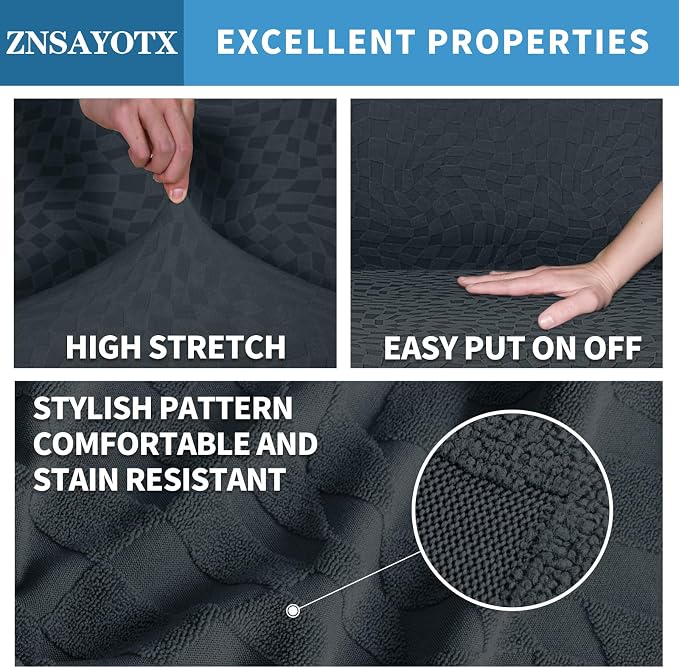 ZNSAYOTX 1 Piece Stretch Sofa Covers - Image 3