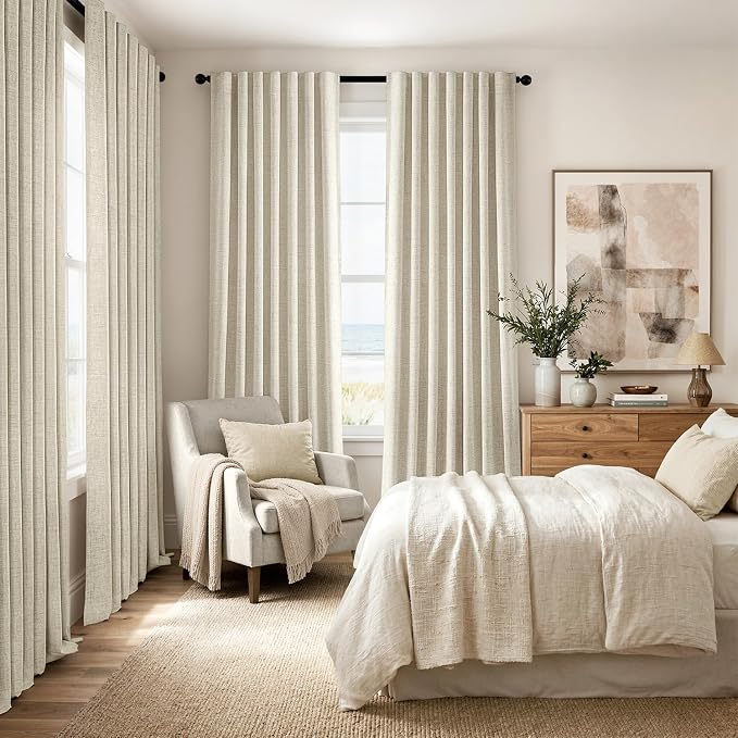MIULEE 100% Blackout Linen Curtains - Image 8