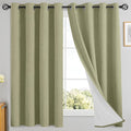 Yakamok Sage Linen Textured Curtains 63 Inches Long by Yakamok