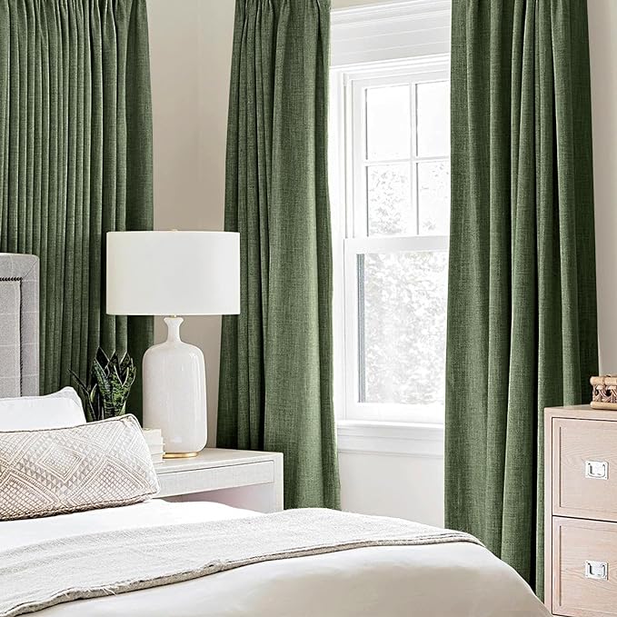 MIULEE 100% Blackout Linen Curtains - Image 2