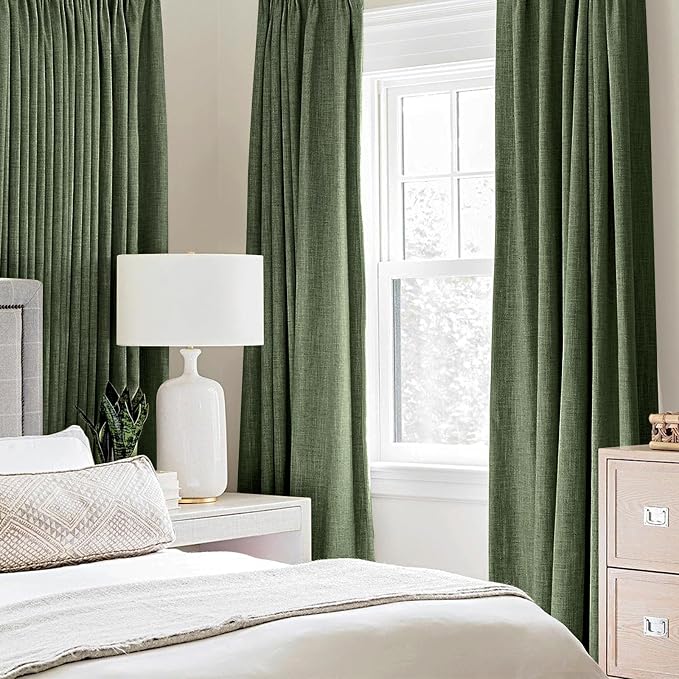 MIULEE 100% Blackout Linen Curtains - Image 2