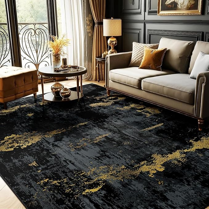 RELEANY Washable 8'x10' Abstract Area Rug by RELEANY