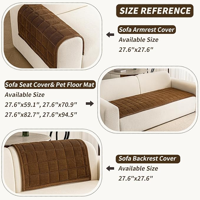 Couch Covers for Dogs Washable, Non Slip Couch Covers for Loveseat Sofa Pet - Image 3