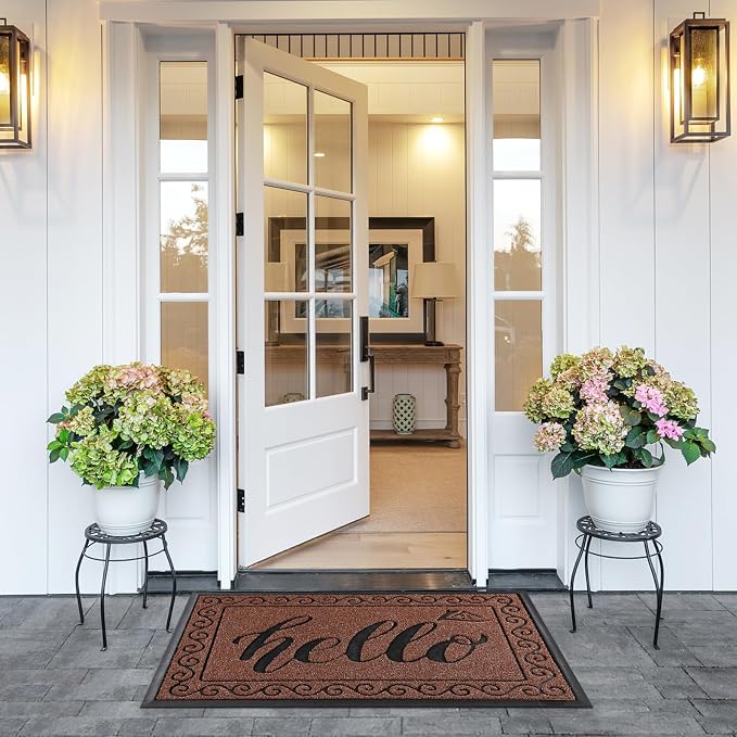 Yimobra Welcome Mats for Front Door 36x24, Heavy Duty Waterproof Outdoor Door - Image 6