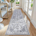 Yamaziot 2x8 Washable Hallway Runner Rug Non Slip Floral Carpet, Stain Resistant by Yamaziot