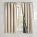 NICETOWN 100% Black Out Curtains 63 inch Long by NICETOWN