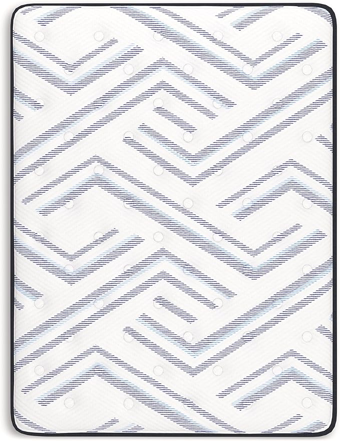 Signature Design by Ashley Queen Size Stack 12 Inch Hybrid Medium Plush Cooling Gel Infused Memory Foam Mattress for Pressure Relief, Fiberglass Free, Mattress in A Box