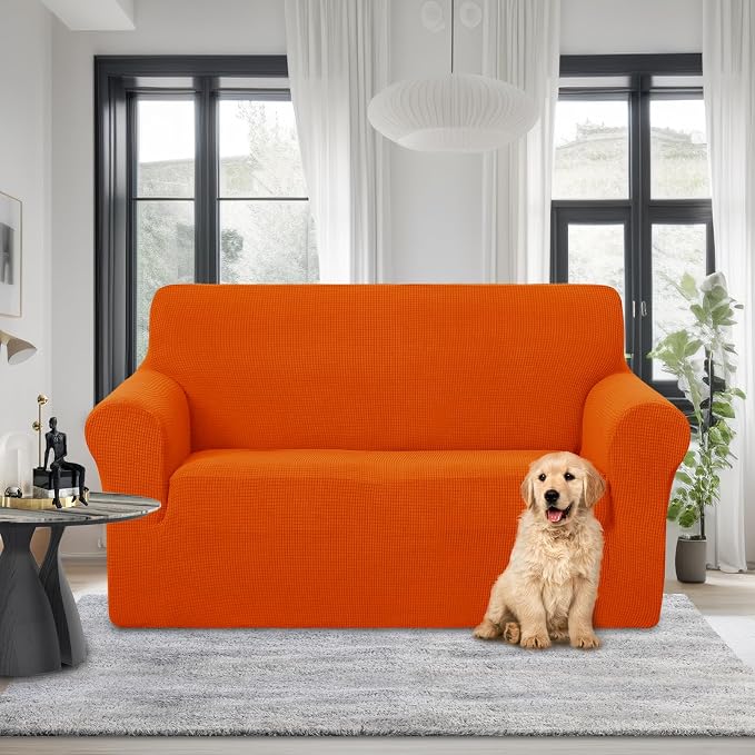 U-NICE HOME Loveseat Cover Stretch Couch Cover Sofa Slipcover, 1-Piece Sofa - Image 2