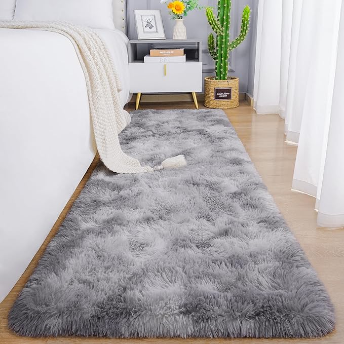 Chicrug Soft Runner Rug for Bedroom Living Room Plush Fluffy Rugs 2x6 | Shag by ChicrugHomeDecor