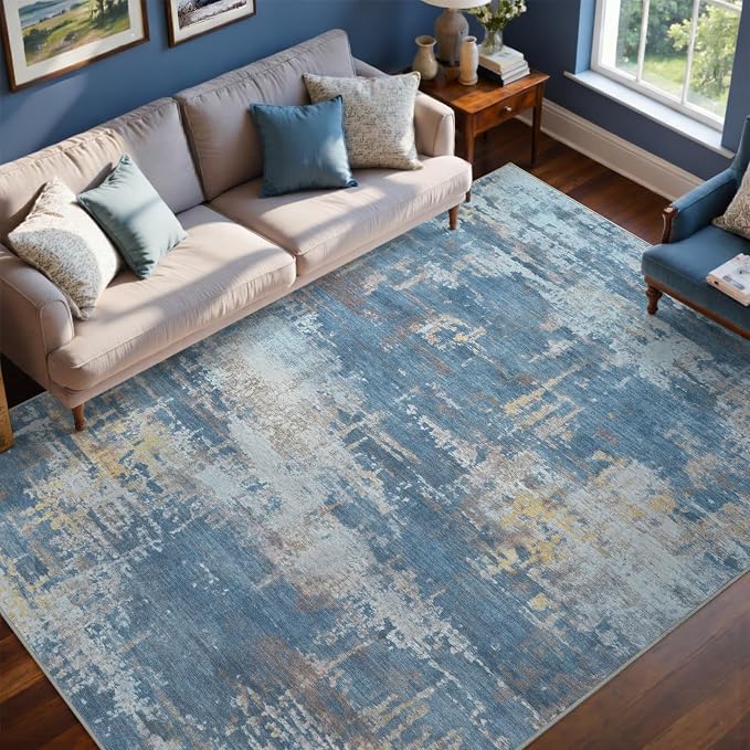 6x9 Ft Large Area Rugs for Living Room, Soft Non-Slip Washable Rugs Modern by Cuzwlovita