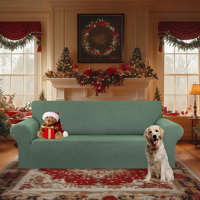 Stretch Oversized Couch Covers for Sofa Slipcover, Soft Jacquard Non-Slip - Image 2