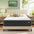 koorlian Twin Size Mattress 12 Inch - Cooling Hybrid Single Mattress in a Box for Back Pain Relief - Pocket Spring & Memory Foam | Fiberglass-Free, Medium Firm Feel, CertiPUR-US, 120 Nights Trial