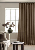 Dutch Cocoa Pinch Pleat Linen Curtains 120 Inches Long 60 Inch Wide 1 Panel | by Twodrapes