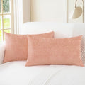 CaliTime Decorative Couch Throw Pillow Covers 20 X 12 Inches Dusty Pink | Pack by CaliTime