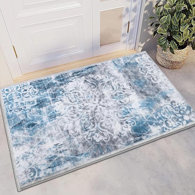 HEBE Indoor Door Mat 2'x3', Washable Welcome Mat by HEBE