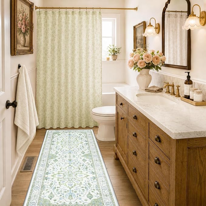 RELEANY Washable Area Rug, Runner 2'x6', Water Repellent, Pet Friendly - Image 2
