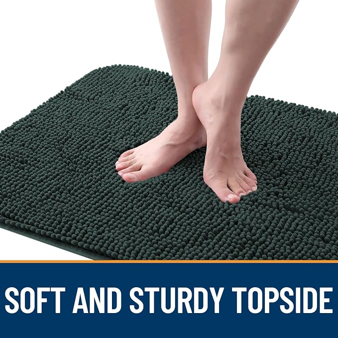 OLANLY Dog Door Mat for Muddy Paws 36x24, Super Absorbent Chenille Mud Mat | - Image 4