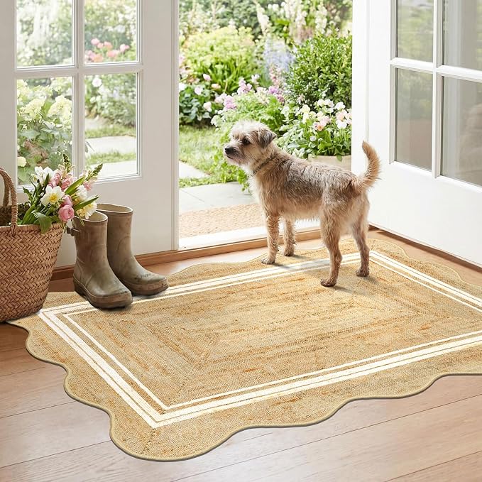Boho Scalloped Outdoor Rug by Othilic