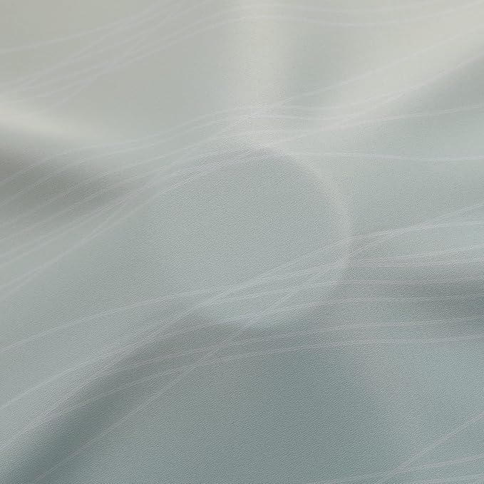 Aqua and Beige Ombre Blackout Curtains - Image 8