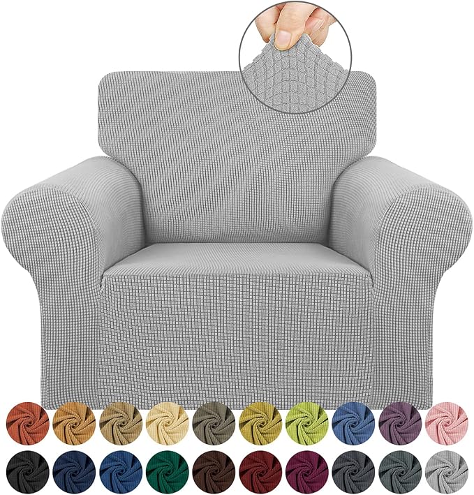 Stretch Chair Sofa Slipcover, Single Couch Cover, Pet Friendly Furniture by KEKUOU