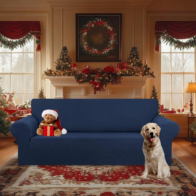 Stretch Oversized Couch Covers for Sofa Slipcover, Soft Jacquard Non-Slip - Image 2
