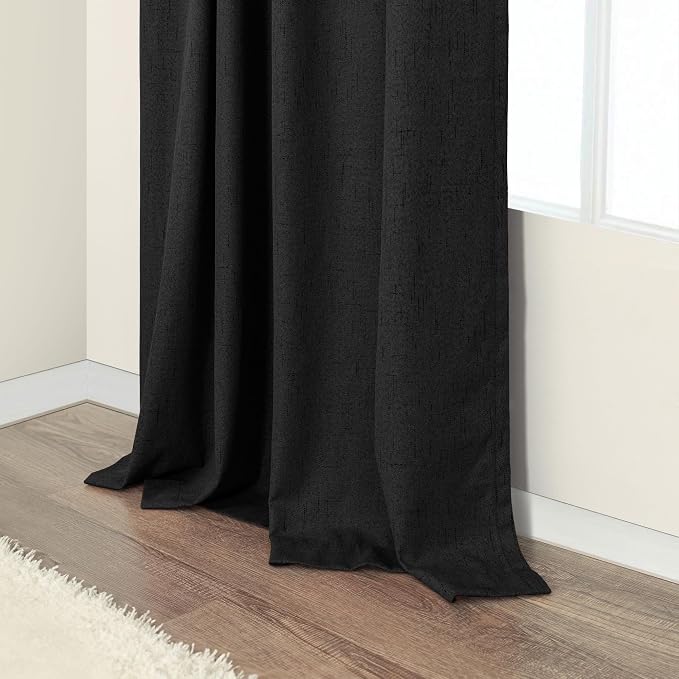 Pitalk 54 Inch Blackout Curtains Length 2 Panels Set Back Tab Pocket Room - Image 9