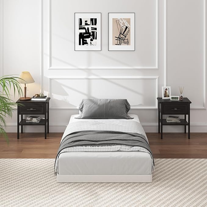 Low Profile Box Spring Twin XL - 3 Inch Box Spring for Twin XL Heavy Duty Bed Foundation Metal Bed Base Easy Assembly
