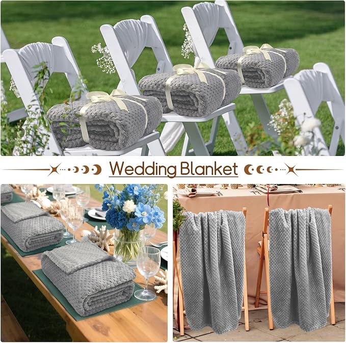4 Pack Fleece Throw Blankets 50x60 Inches - Image 6