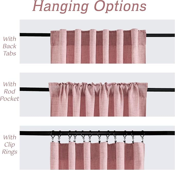 RYB HOME Sheer Curtains 108 inches, Extra Long Floor to Ceiling Curtains | - Image 5