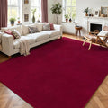 6x9 Area Rugs for Living Room Non Slip Dorm Bedroom Rug, Wine Red | Modern Area by AROGANAREARUG