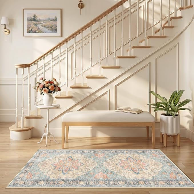 RELEANY Washable Area Rug, Runner 2'6"x5', Water Repellent, Pet Friendly - Image 2