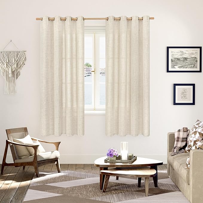 YoungsTex Linen Curtains 72 Inches Long - Image 2
