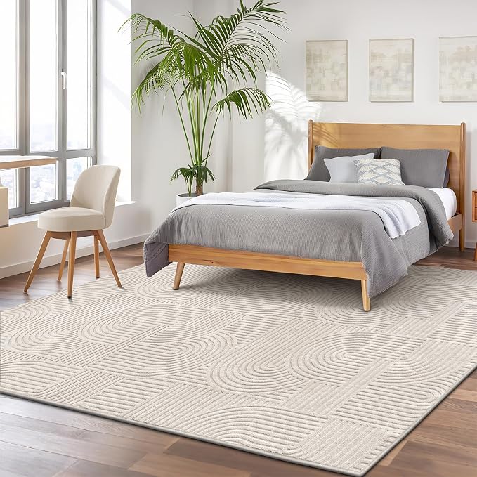 Pauwer 8x10 Area Rugs for Living Room, Modern Non Slip Washable Rug, Soft Fluffy - Image 8