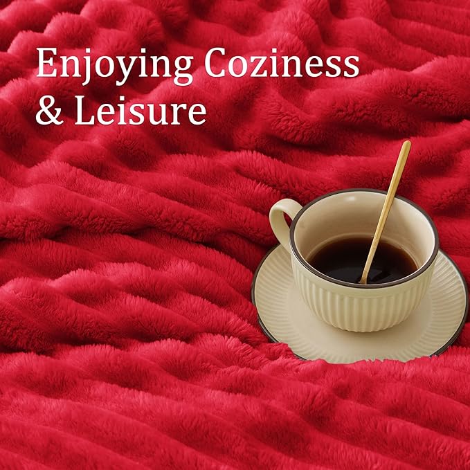 BEDELITE Ribbed Twin Blanket for Couch & Bed, Warm Yet Lightweight, Ribbed - Image 4