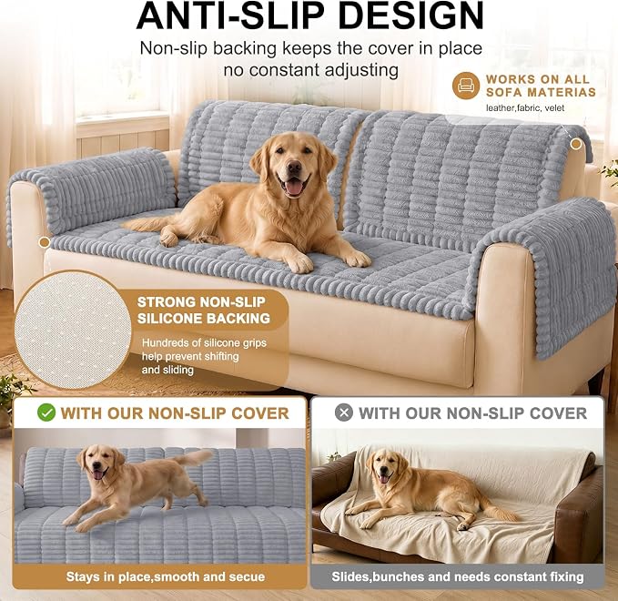 Smiry Couch Cover for Dogs, Non Slip Washable Sofa Protector for Pets | Soft - Image 10