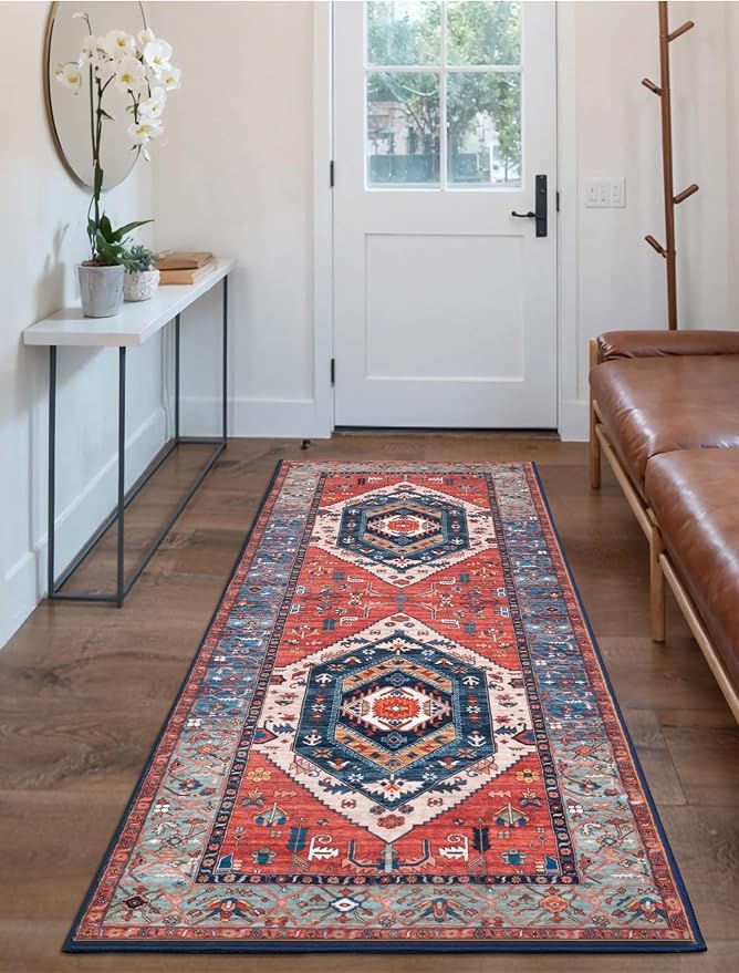 SERISSA 2x6 Washable Non Slip Boho Runner Rug - Image 7