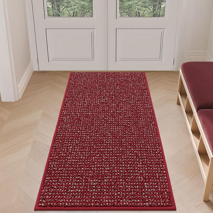 BEQHAUSE Dirt Trapper Door Mat 24" x 60", Non-Slip Washable Doormats, Low by BEQHAUSE