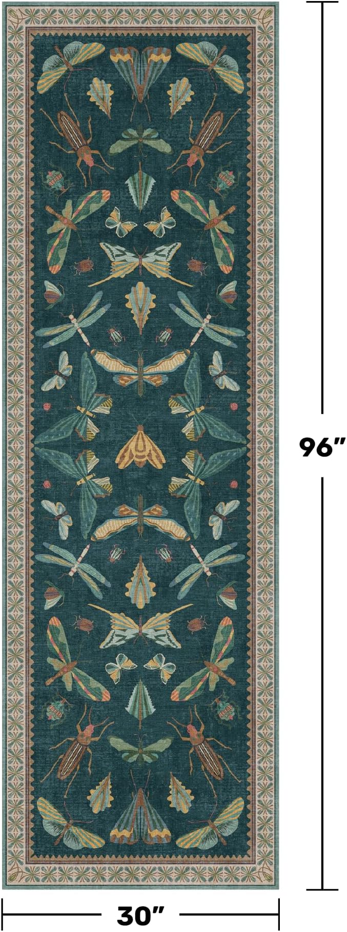 Wide Runner Rug for Hallway 2'6"x8' - Image 2