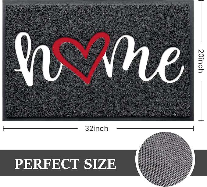 Door Mat Welcome Mat Floor Mat for Entryway, High Traffic Areas | Low Profile - Image 3